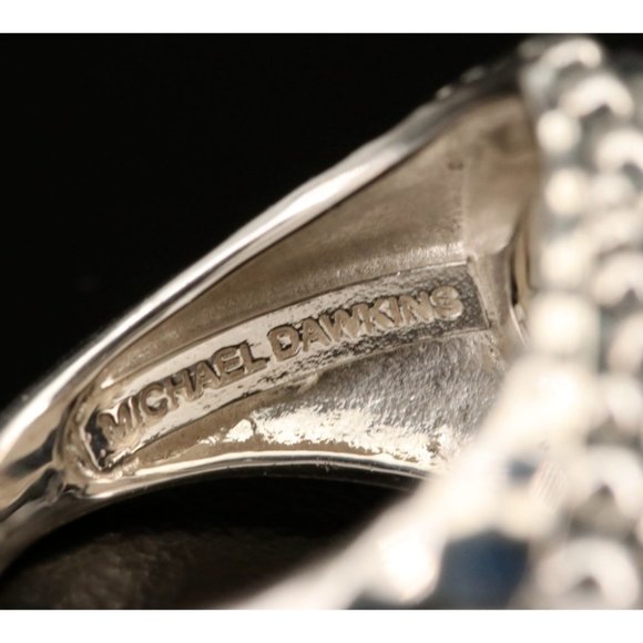 Michael Dawkins Sterling Silver Druzy Ring - Size 5.25 - Picture 3 of 8